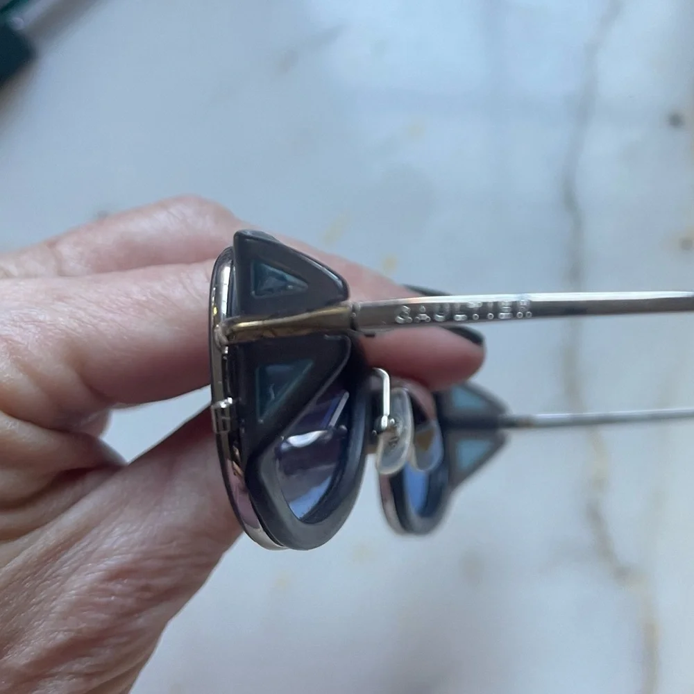 Jean Paul Gaultier Blue and Gold Sunglasses - Picture 4 of 7